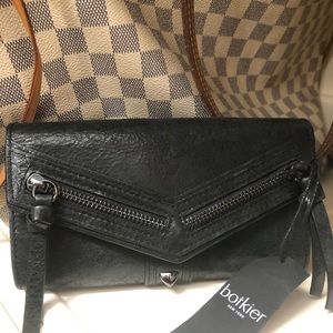 NEW Botkier black wallet zipper front